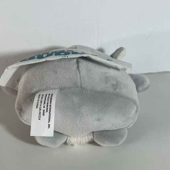 Squishable Round Grey/White lamb Stuffed Gray Plush Toy 6’’ - Picture 6 of 8